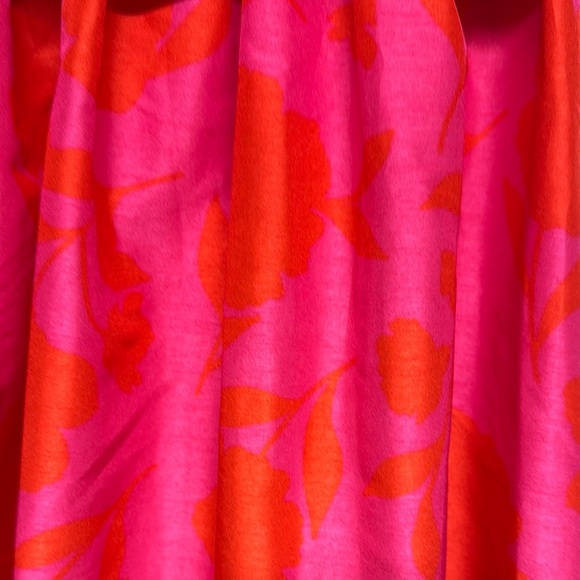 Kate Spade Red and Pink Peplum Midi Dress - Picture 12 of 14